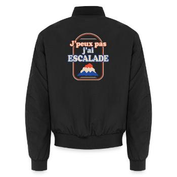 Escalade - Bomber unisexe - noir - Dos - AI Model Male 185 light (185cm)