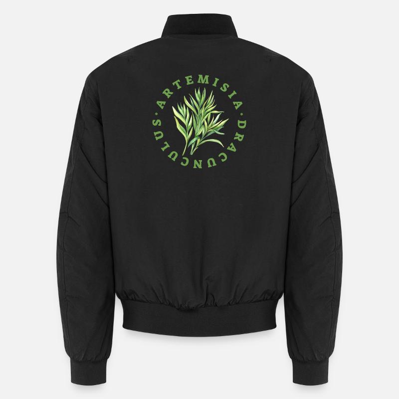 Artemisia Dracunculus Blattemblem - Unisex Bomberjacke - Schwarz