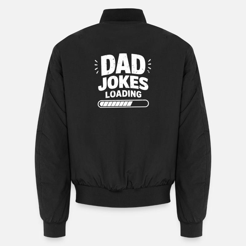 dad jokes loading - Unisex Bomberjacke - Schwarz