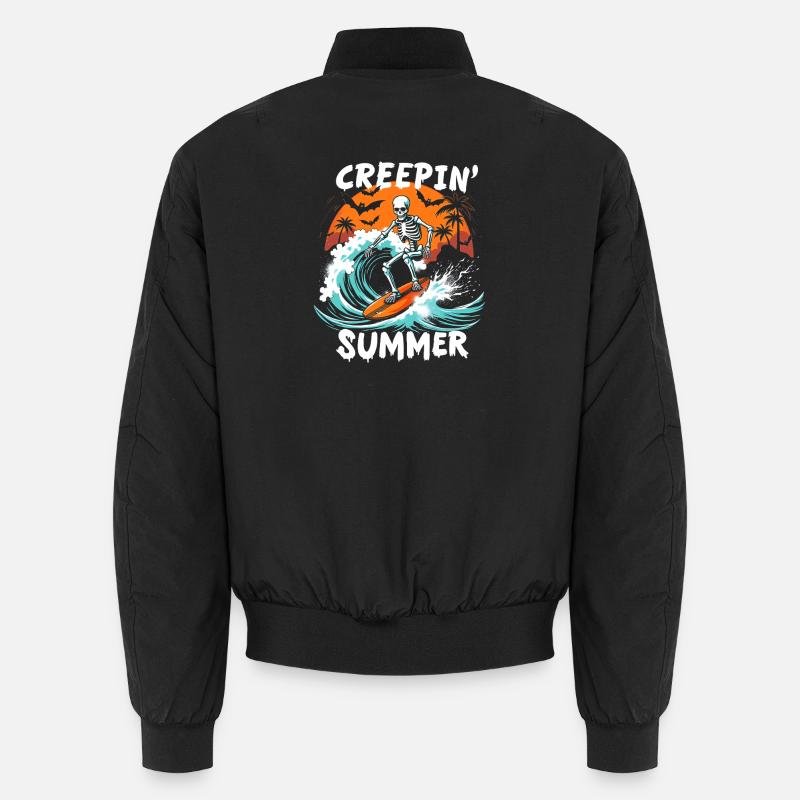 Creepin Summer Summerween Halloween Unisex Bomberjacke