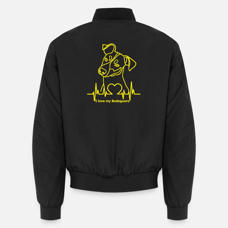 Bodeguero mit Herzschlag - Unisex Bomberjacke - Schwarz