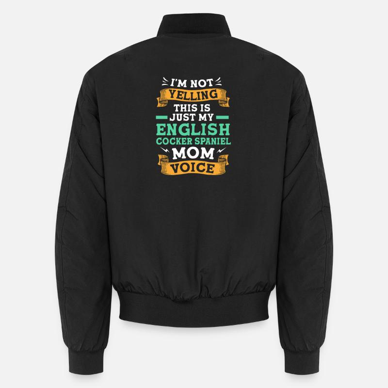 Cocker Spaniel Mama Hundemama - Unisex Bomberjacke - Schwarz