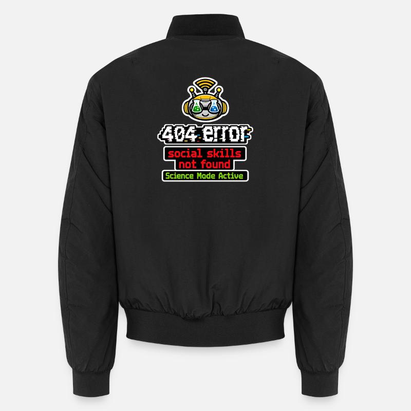 Science Bot: Active Mode - Unisex Bomber Jacket - black