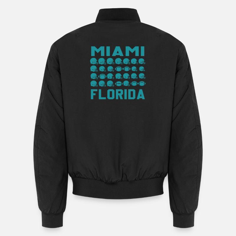 Miami Florida Football Shield Unisex Bomberjacke