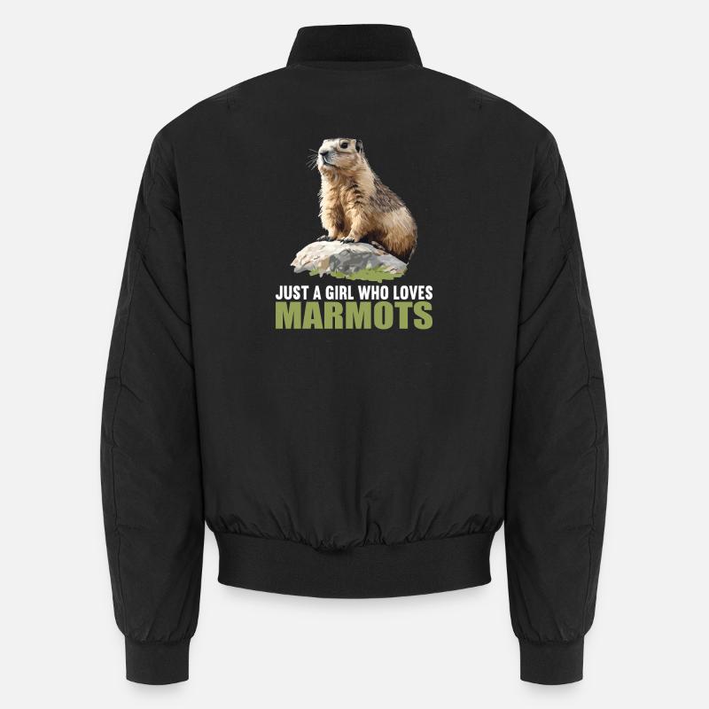 Marmottes Marmotte - Bomber unisexe - noir