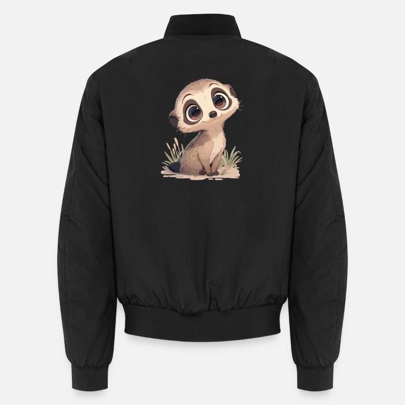 Meerkat Erdmännchen - Unisex Bomberjacke - Schwarz