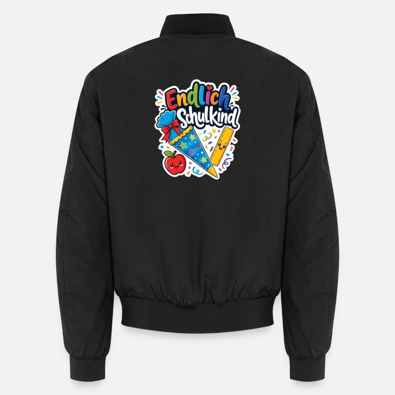 Schulkind 2026 Einschulung 2026 Schulanfang - Unisex Bomberjacke - Schwarz