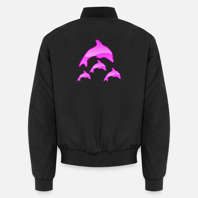 Dauphins - Bomber unisexe - noir