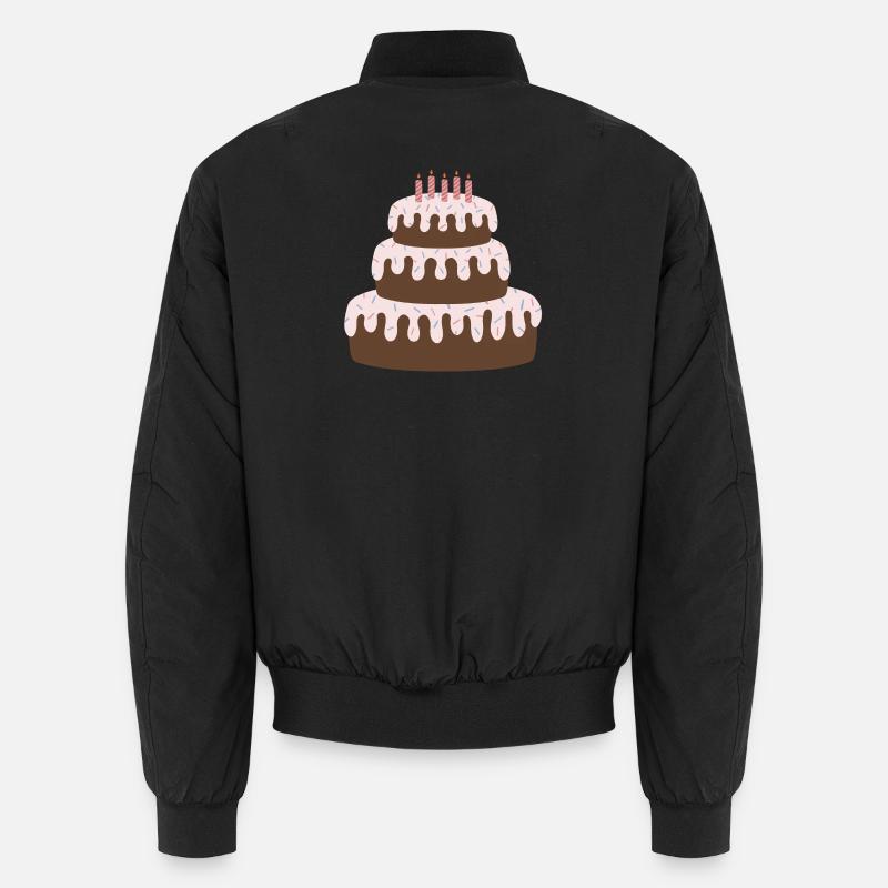 Anniversaire du gâteau pastel - Bomber unisexe - noir
