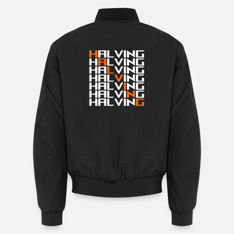 Halving Bitcoin - Unisex Bomber Jacket - black