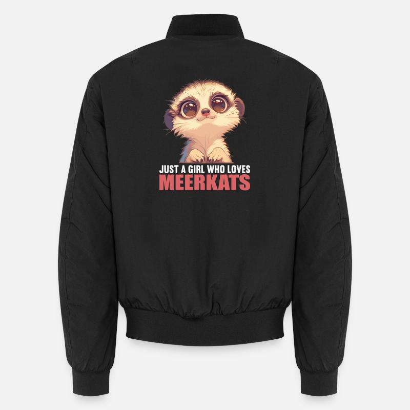 Suricate Erdmännchen - Bomber unisexe - noir
