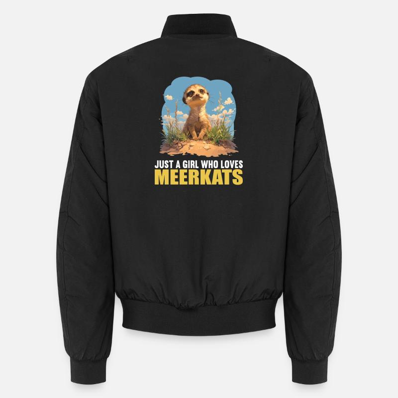 Suricate Erdmännchen - Bomber unisexe - noir
