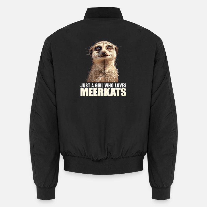 Meerkat Erdmännchen - Unisex Bomber Jacket - black