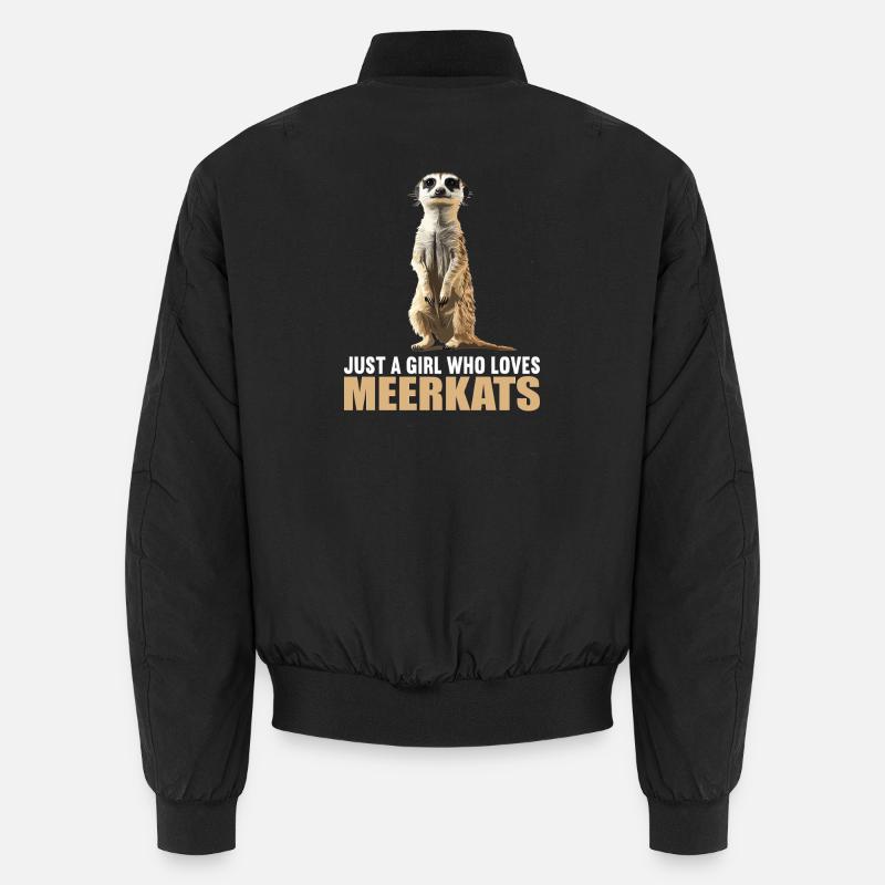Meerkat Erdmännchen - Unisex Bomberjacke - Schwarz