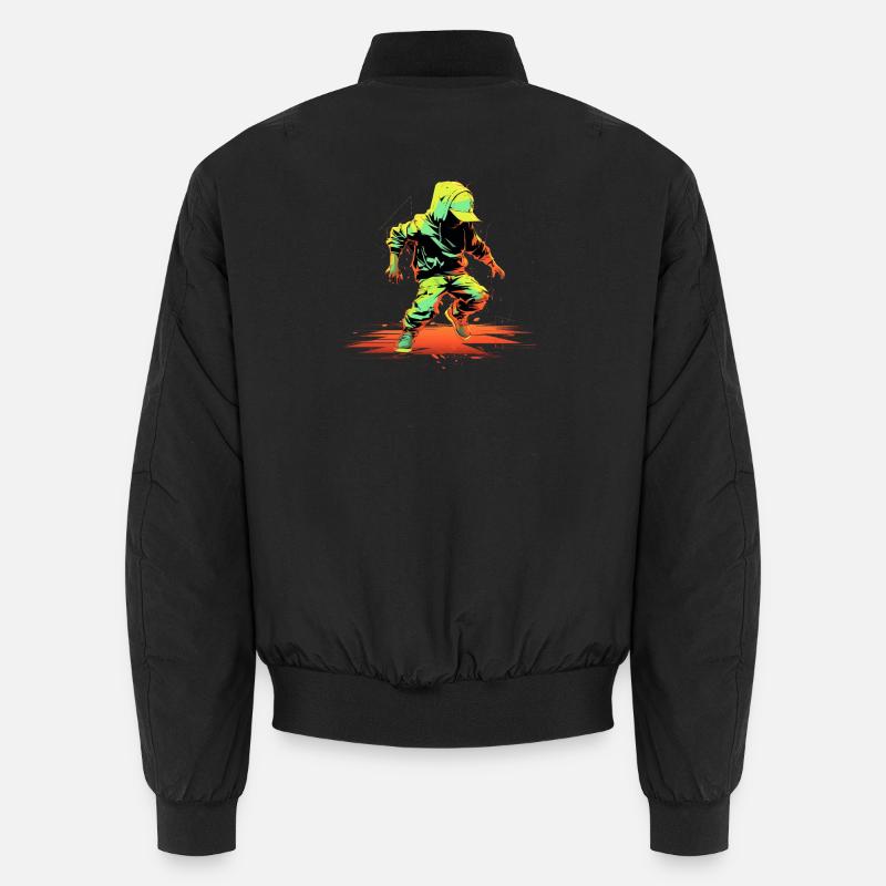 Breakdance Steamwave - Unisex Bomber Jacket - black
