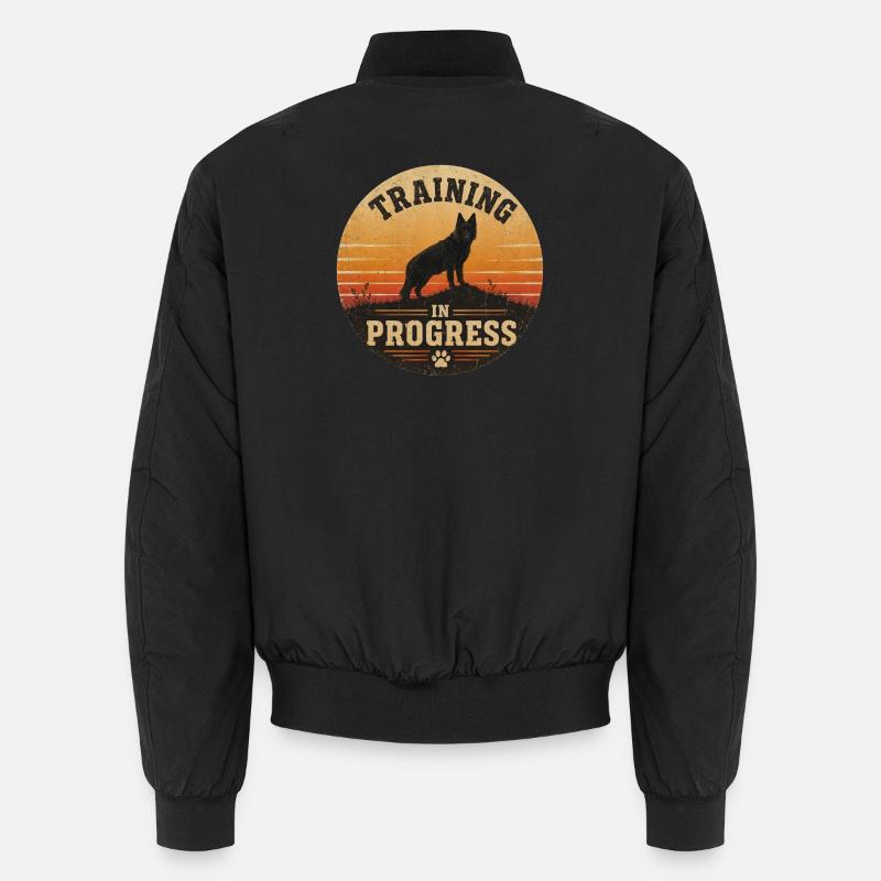 Training in Progress - Unisex Bomberjacke - Schwarz