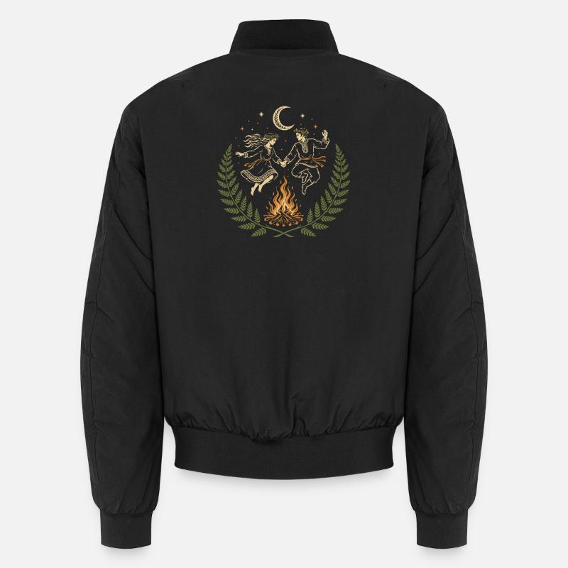 Kupala Night Dance - Unisex Bomber Jacket - black