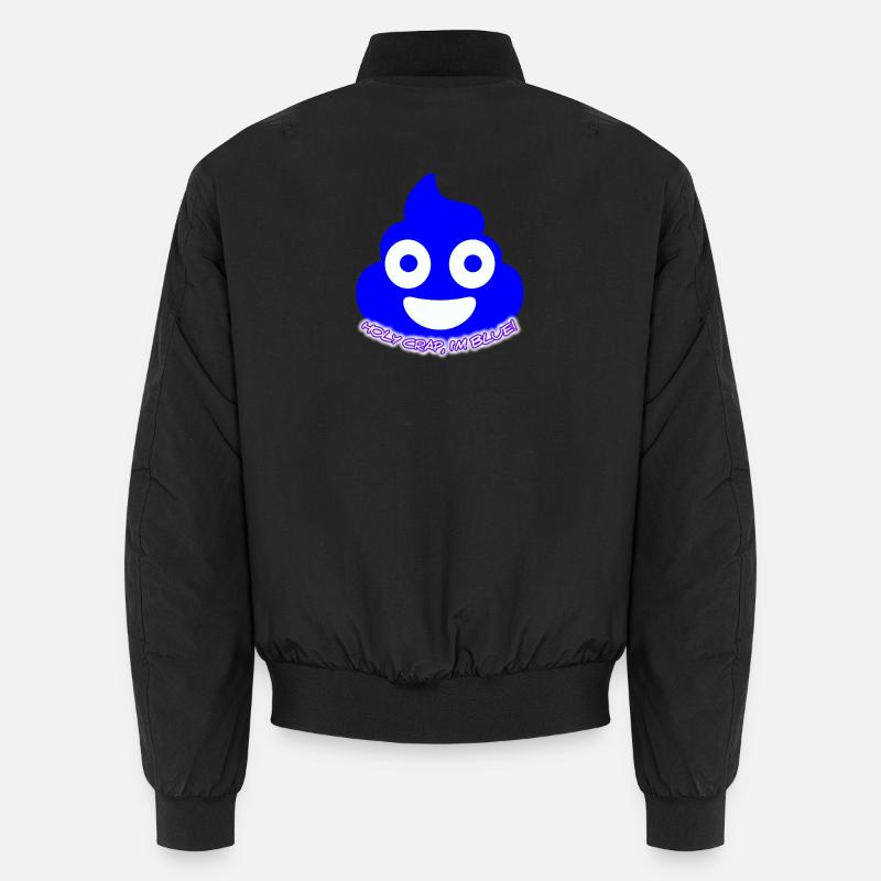 Éclat bleu des crottes - Bomber unisexe - noir