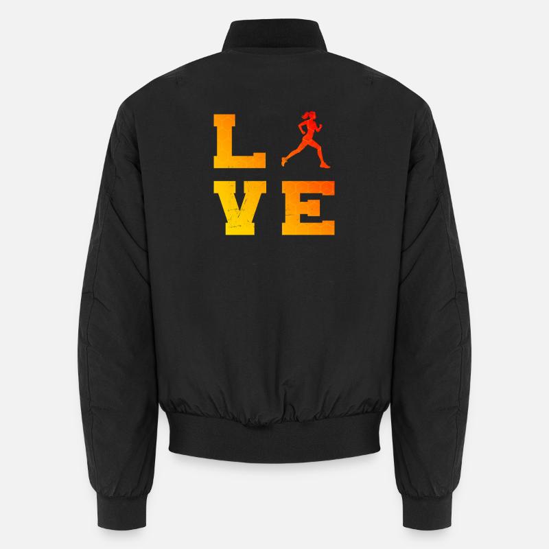 Geschenkidee für eine Running mit Running - Unisex Bomberjacke - Schwarz