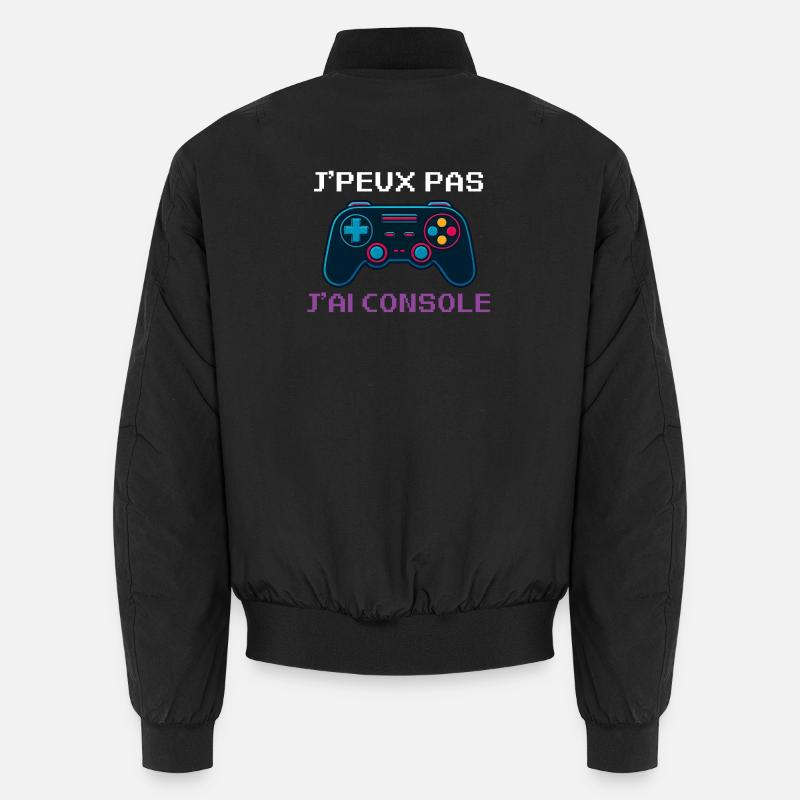 j'peux Pas j'ai Console - Bomber unisexe - noir