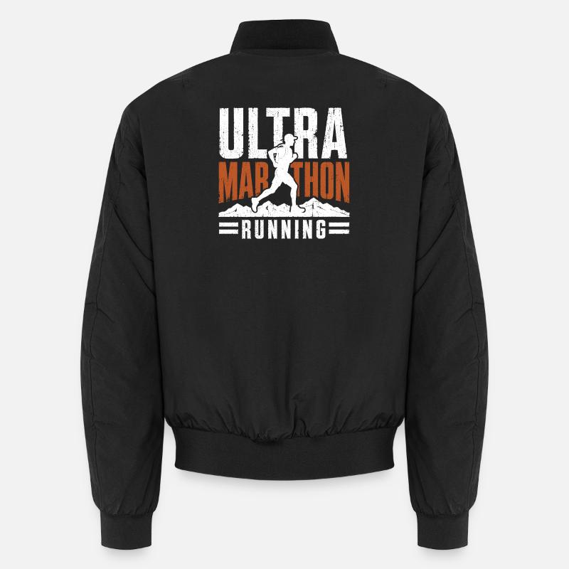 Course d’ultramarathon en détresse - Bomber unisexe - noir