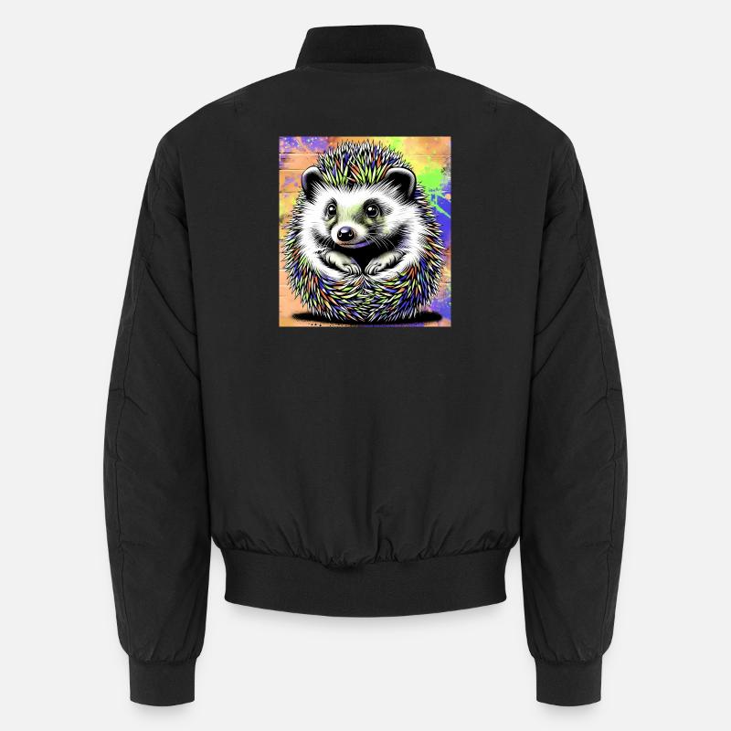 Igel - Unisex Bomberjacke - Schwarz
