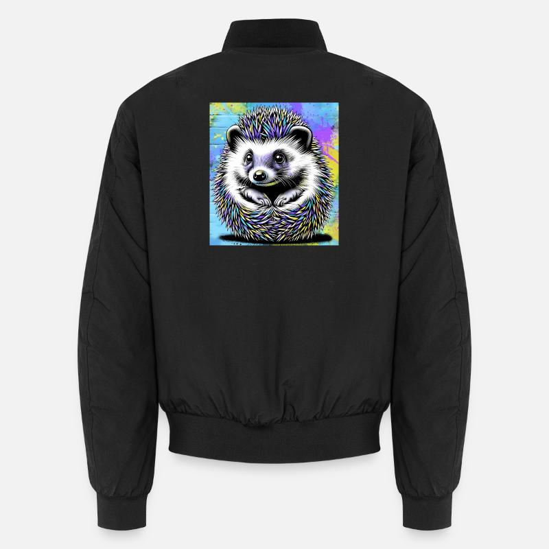 Igel - Unisex Bomberjacke - Schwarz