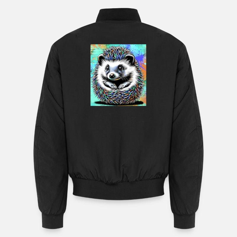 Igel - Unisex Bomberjacke - Schwarz