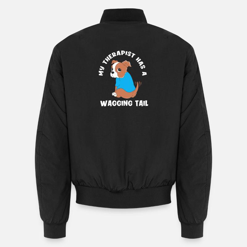 Chien de thérapie - Bomber unisexe - noir
