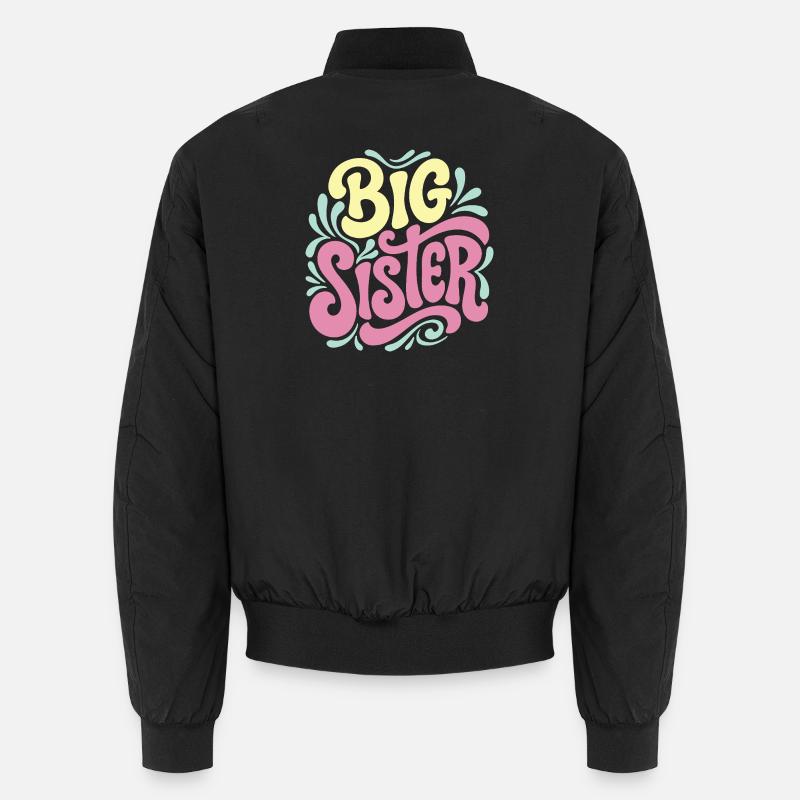 Große Schwester-Feier - Unisex Bomberjacke - Schwarz