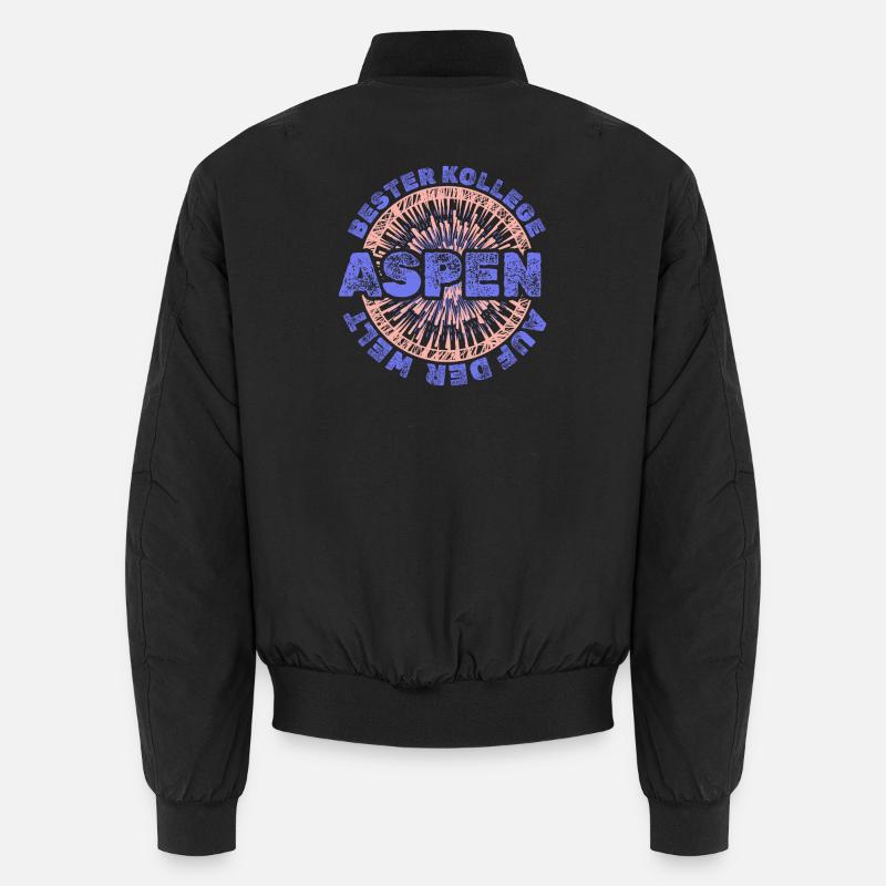 Mitarbeiter Aspen - Unisex Bomberjacke - Schwarz