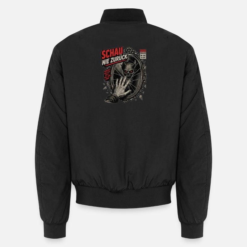 Daemon im Spiegel - Unisex Bomberjacke - Schwarz