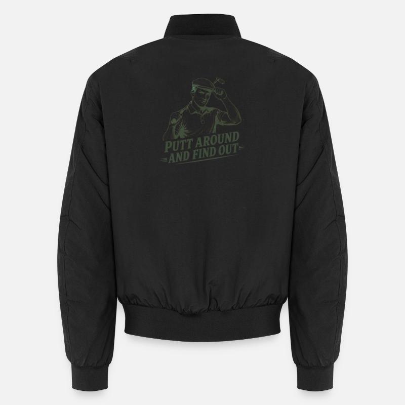 Putt un peu et découvre : - Bomber unisexe - noir