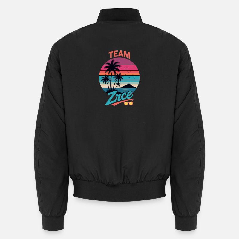 Team Zrce Sunset Beach - Unisex Bomber Jacket - black