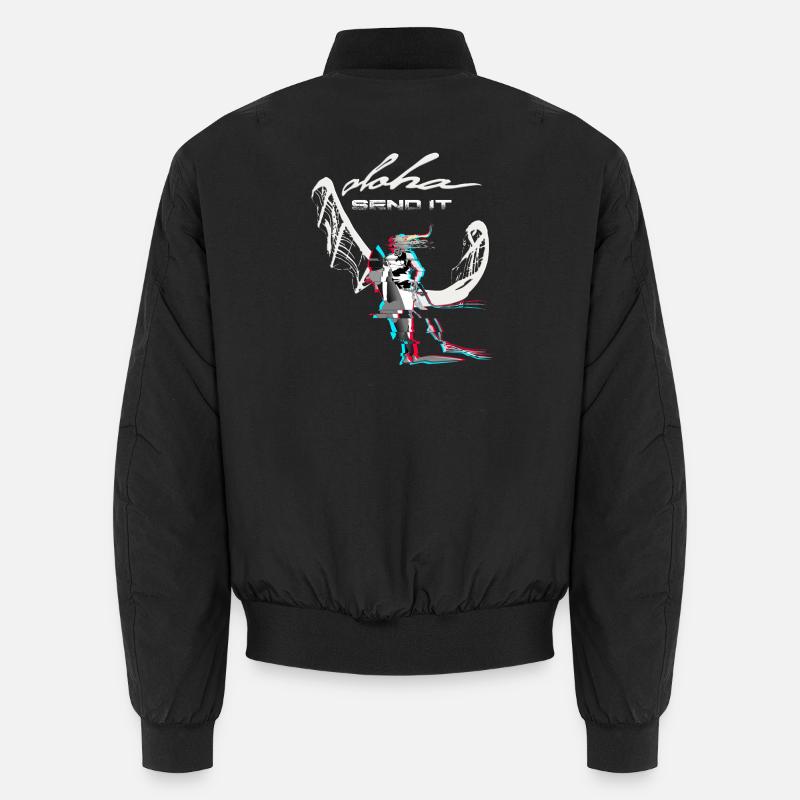 Kitesurfer - Unisex Bomber Jacket - black
