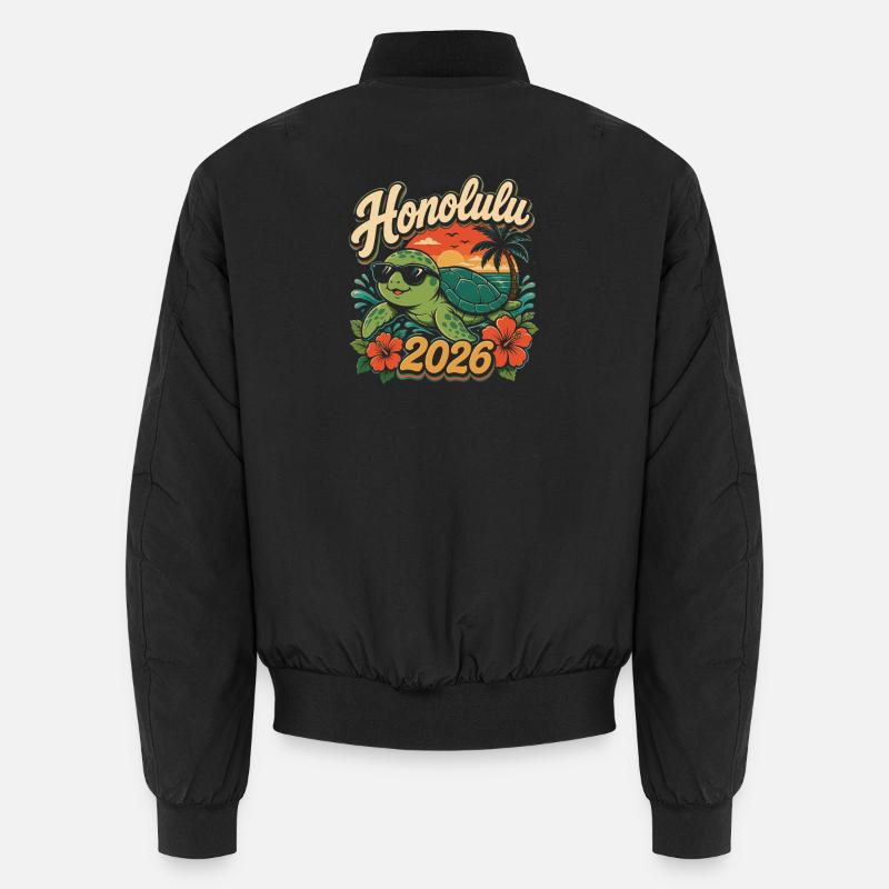 Honolulu 2026 Tortoise - Bomber unisexe - noir