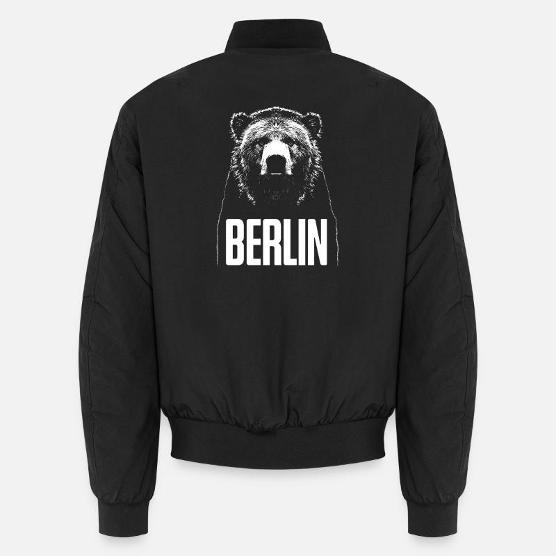  Berlin Bär - Unisex Bomberjacke - Schwarz