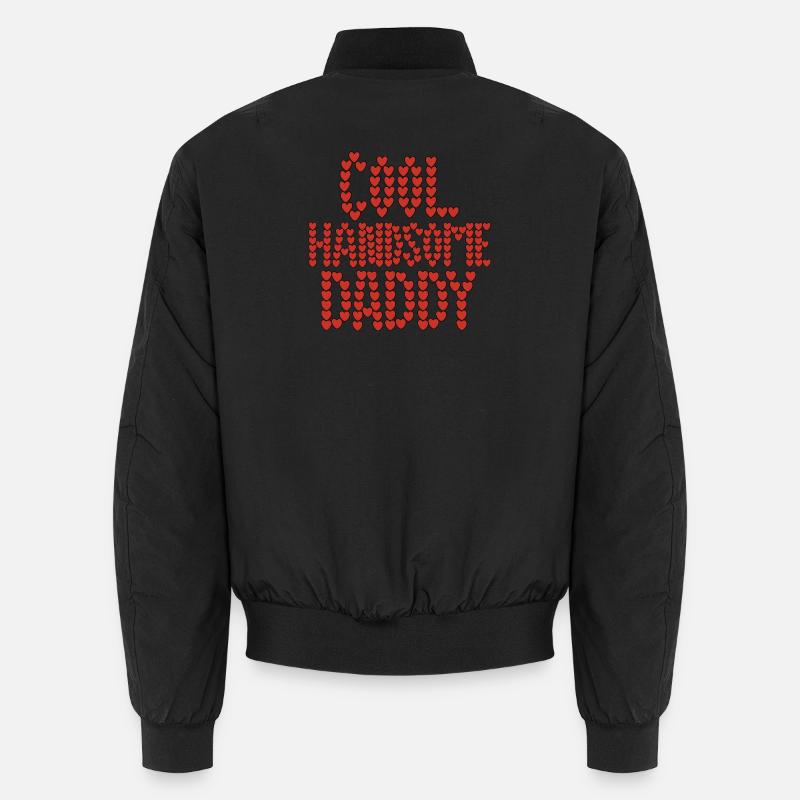 Cool handsome daddy - Unisex Bomber Jacket - black