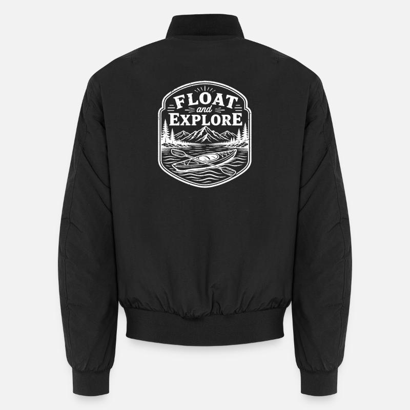 float and explore - Unisex Bomber Jacket - black
