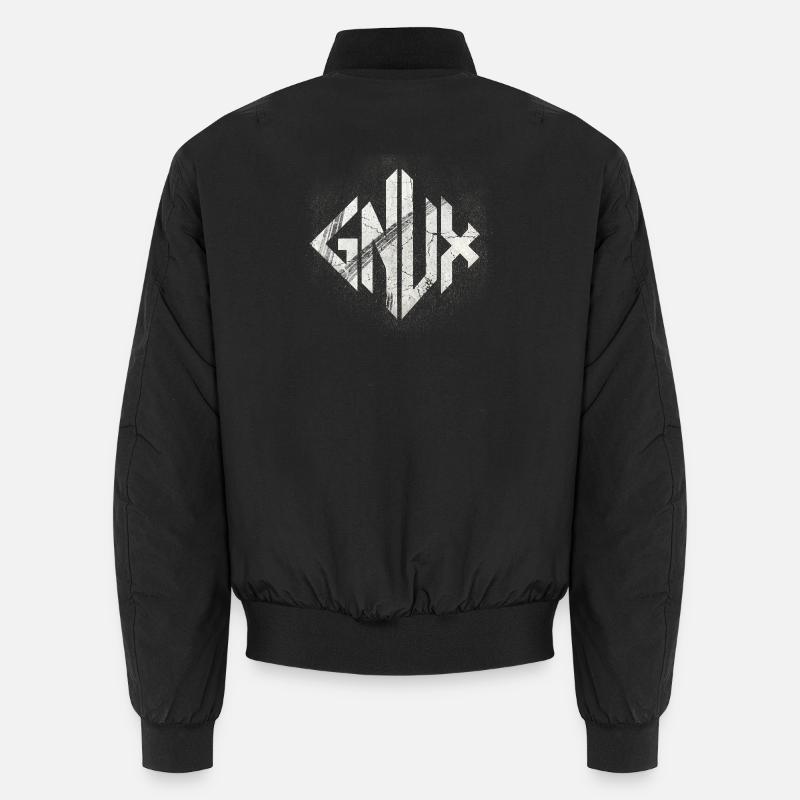Geometric Marble Glyph - Unisex Bomber Jacket - black