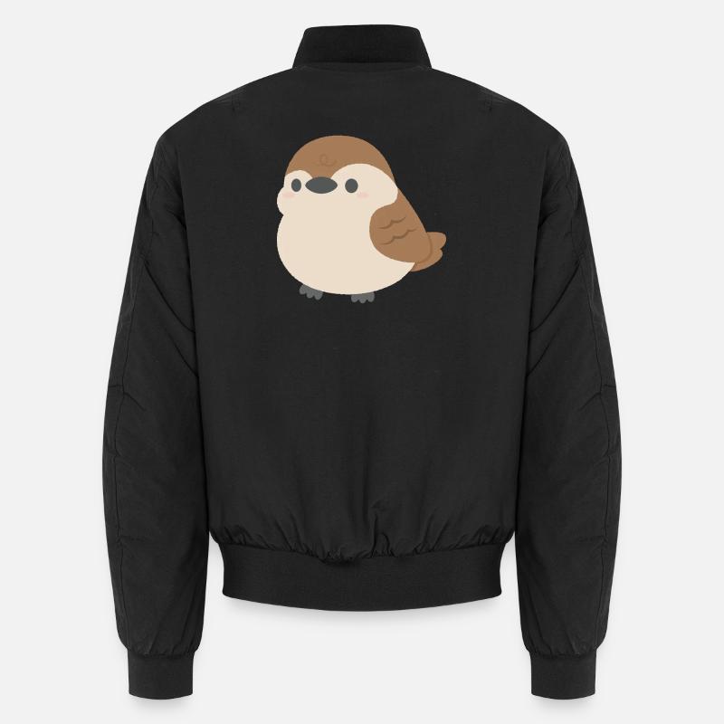 Chubby Sparrow - Unisex Bomber Jacket - black