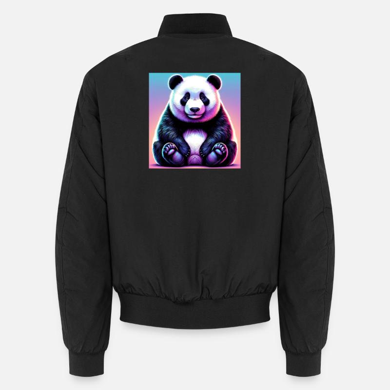 panda - Bomber unisexe - noir