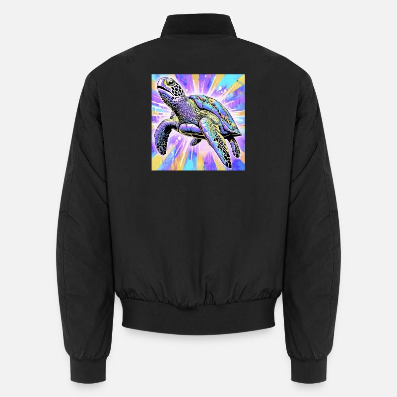 Schildkröte - Unisex Bomberjacke - Schwarz