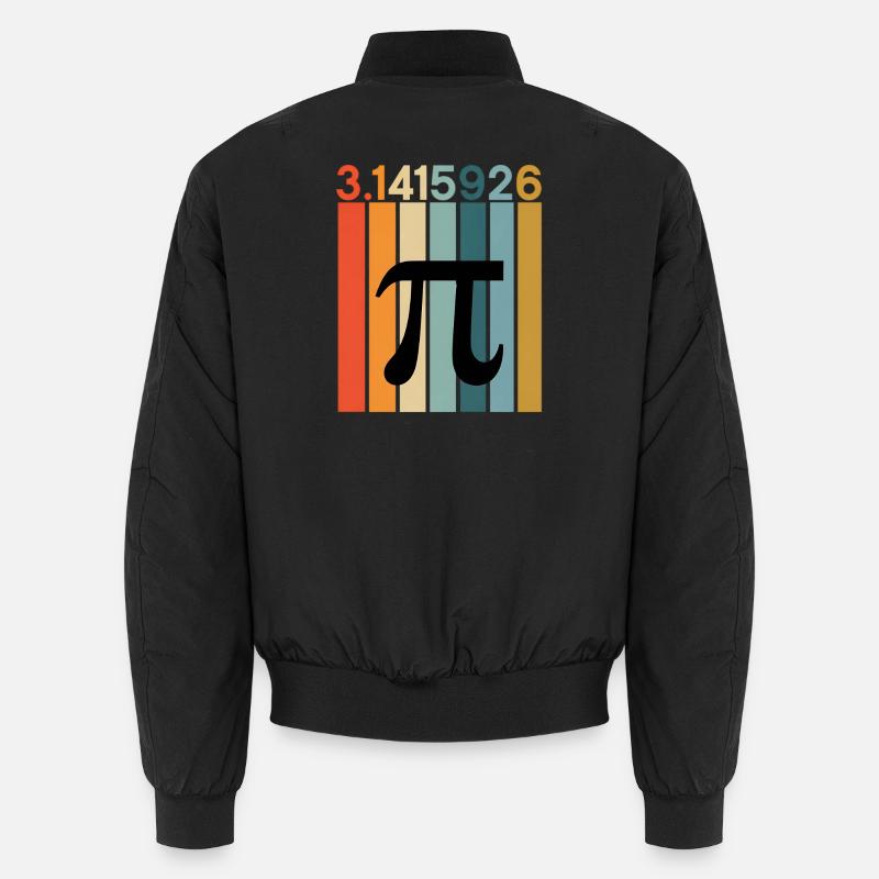 Pi Day Math Numbers - Unisex Bomberjacke - Schwarz