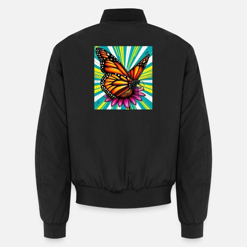 papillon - Bomber unisexe - noir