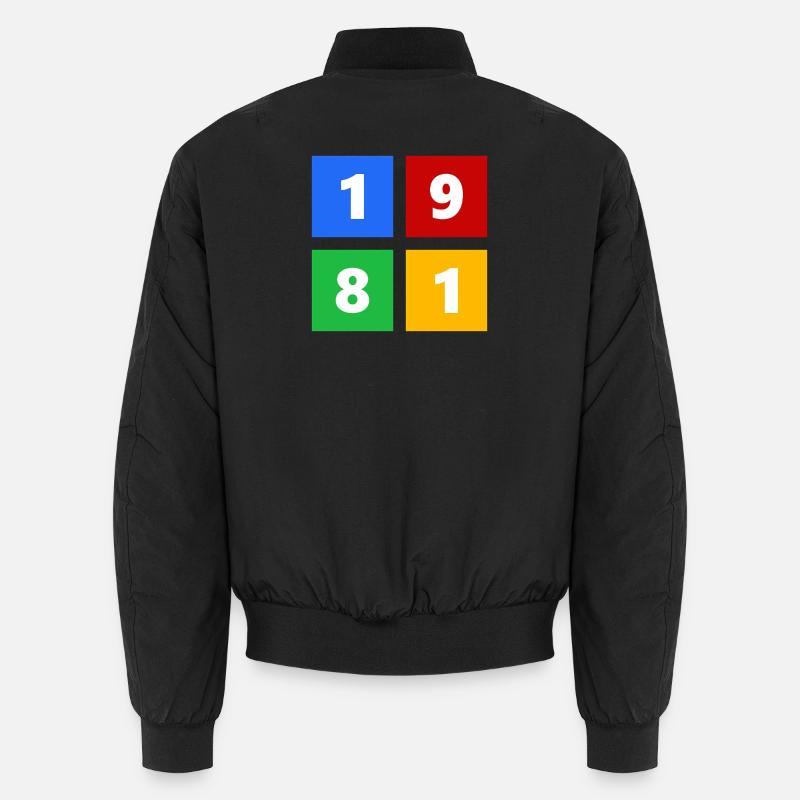 1981 - Bomber unisexe - noir