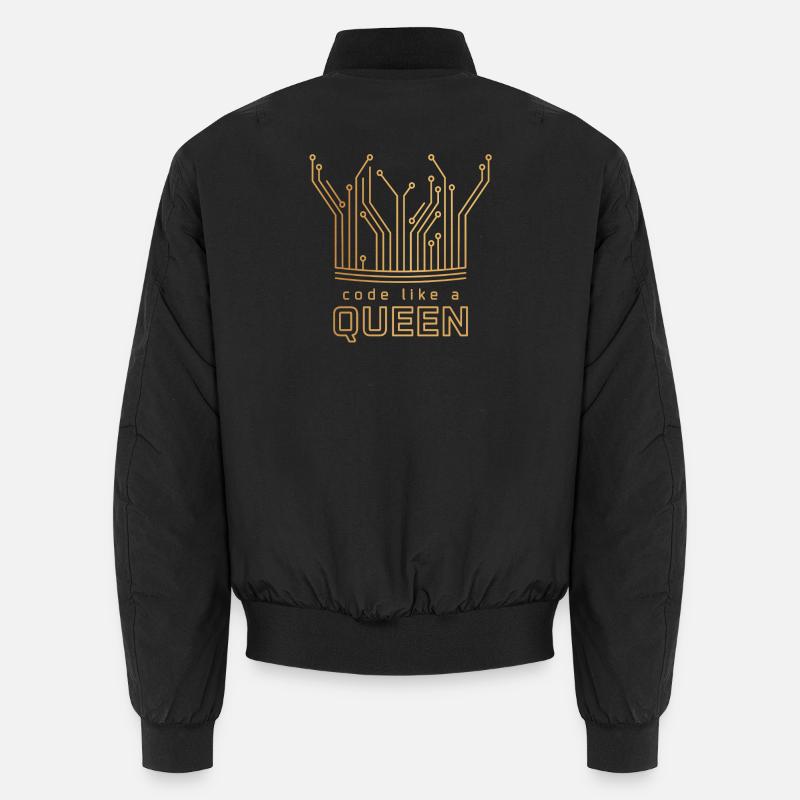Code Like a Queen - Unisex Bomberjacke - Schwarz