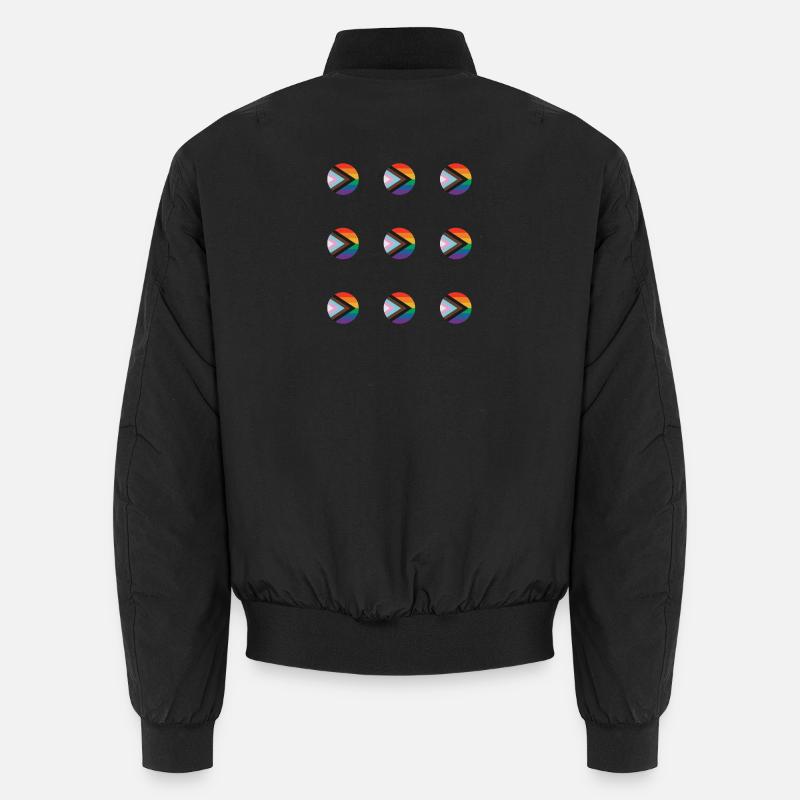 Pride Arrow Mosaic - Unisex Bomber Jacket - black