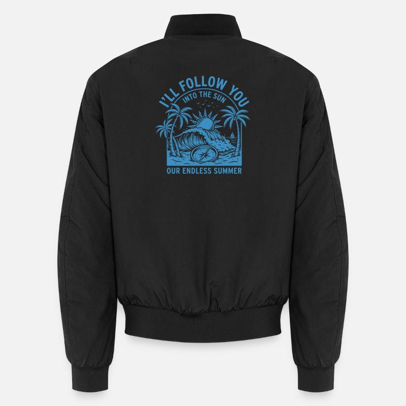 Endless Summer Sunscape - Unisex Bomber Jacket - black