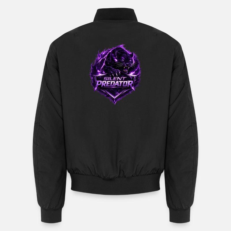 Silent Predator Panther Emblem - Unisex Bomberjacke - Schwarz
